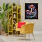 Stupell Industries Psychedelic Mushroom Scene Framed Floater Canvas Wall Art Design by Nina Blue